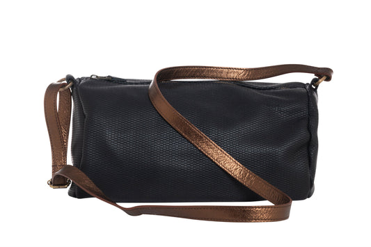 Embossed Slats Black duffel